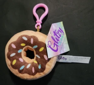 Glitzy Clips Dounut Clippable Collectable Plush Backpack Charm - Picture 1 of 1
