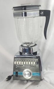 Vintage Osterizer Cyclomatic Galaxie Blender Chrome Glass 10 Speed Variable Cord - Picture 1 of 18