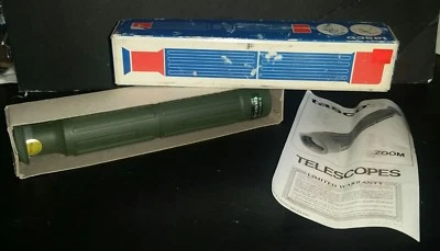 Vintage 1978 NEW Tasco Telescope Model 30T Rare 9 3/4" Long 12 1/2" Long Opened  - Image 1 of 4