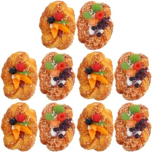 2St Realistisch Dessertladen Simuliertes Brot Backlebensmittelmodelle - Zdjęcie 1 z 12