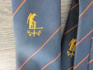Lords Father Time Old Man Weathervane Motif Cricket Tie by Dave Mackay - Picture 1 of 3