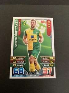2015/16 Norwich City Steven Whittaker Topps Match Attax #203 - Picture 1 of 2