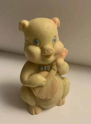 Vintage 1960s Baby World Pig with Banjo Toy - Rare/HTF! - Image 1 of 4