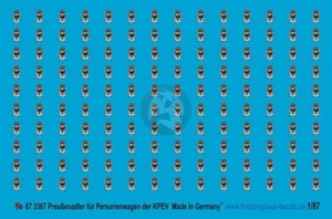 Peddinghaus 1/87 (HO) Prussian KPEV Eagle Markings for Railway Cars [Decal] 3367 - Picture 1 of 1