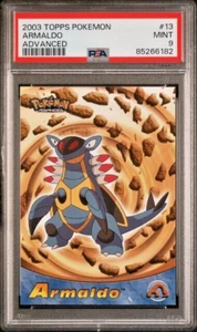 2003 Topps Pokemon Advanced 13 Armaldo PSA 9 Pop 3 LOW POP - Picture 1 of 2