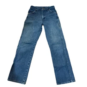 WRANGLER Jeans Boys 13 MWZBP Boot Cut Denim Jeans 16 Regular See Flaw In Pic. - Picture 1 of 7