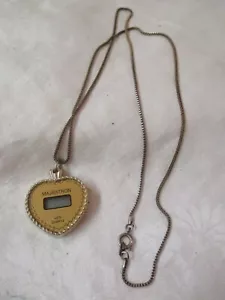 Vintage Hong Kong gold tone Majestron Quartz Pendant Watch - Picture 1 of 3