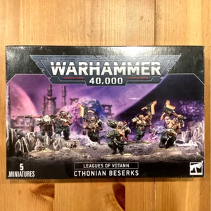 Warhammer 40,000, League of Wotan Cthonian Beserks Made in the UK - Picture 1 of 3