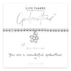 Life Charms Bracelet GODMOTHER - " You Are a Wonderful Godmother x "  Gift Boxed