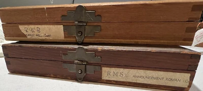 2 juegos tipo máquina de láminas Kingsley Hot Stamp R W B Murry Hill y R M S tapas romanas Foto 1 de 4