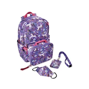 Wonder Nation Kids’ Pretty Magical 17” Backpack Set, 4-Piece - Picture 1 of 5
