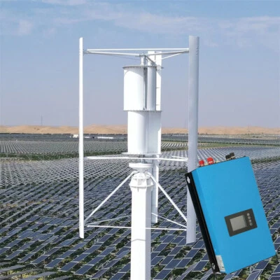 48V 5KW Vertikale Windkraftanlage 3Phasen Windgenerator mit Grid Wechselrichter - Bild 1 von 4
