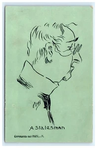 A Statesman Cob Artist Signed Postcard Burlesque Comics B2  - Picture 1 of 2