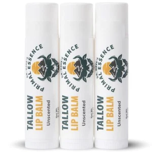 Moisturizing Tallow Lip Balm - Nourishing and Soothing Grass Fed Beef Tallow ... - Picture 1 of 8