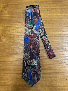 Gianni Versace Silk Tie. Abstract Design. 55” x 3.625” - Bild 1 von 6