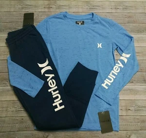 New! Boy's Hurley Long Sleeve Tee and Pants Outfit Size Small - Picture 1 of 1
