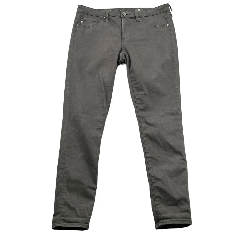 Adriano Goldschmied Jeans Womens 28 Black Denim The Legging Ankle Super Skinny - Image 1 of 4