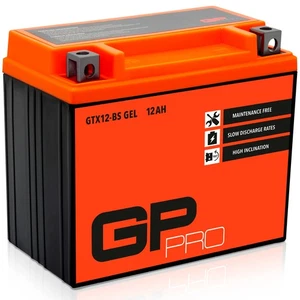 Batería 12V 12Ah GEL GP-PRO GTX12-BS moto scooter simile YTX12-BS YTZ10-S 51012 - Imagen 1 de 8