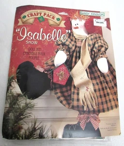 Vintage Daisy Kingdom Isabelle Schnee Puppe Kit Stoff Panel Schneiden & Nähen Neu - Bild 1 von 9