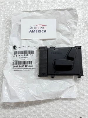 INTERRUPTOR ASIENTO ELÉCTRICO LADO IZQUIERDO 56049433AF JEEP DODGE CHRYSLER RAM OEM MOPAR NUEVO Foto 1 de 3