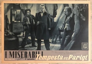 I MISERABILI (TEMPESTA SU PARIGI) Fotobusta cinematografica originale (2) - Picture 1 of 1