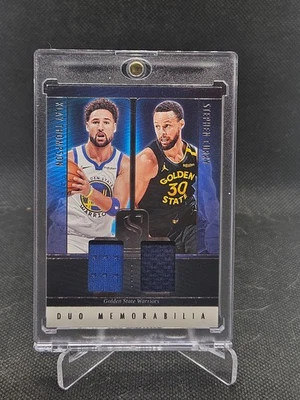 2024-25 Panini Silhouette NBA DUO MEMORABILIA Stephen Curry / Klay Thompson - Image 1 of 2