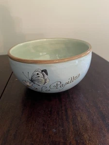 Fitz And Floyd “Les Papillion” Toulouse Butterfly And Floral Bowl - Picture 1 of 4