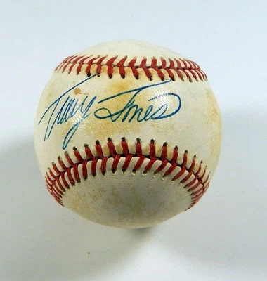 Tracy Jones Signed Rawlings National League Baseball Auto - Image 1 of 3