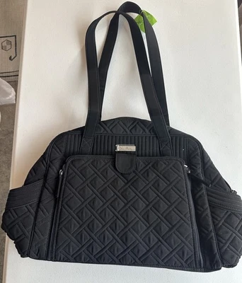 Bolsa de pañales para bebé VERA BRADLEY Make A Change CLÁSICA NEGRA microfibra nueva con etiquetas #12879 Foto 1 de 4