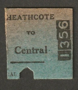 VINTAGE N.S.W RAILWAYS HEATHCOTE TO CENTRAL TRAIN TICKET - Bild 1 von 2
