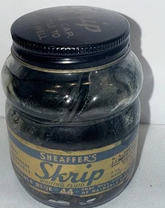 Botella vintage, líquido de escritura Scheaffer's Skrip #44 azul lavable, frasco de 2 oz - Imagen 1 de 4