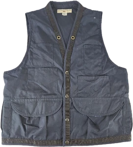 The Nature Company Navy Blue Naturalist Hunting Fishing Photographer Vest Size L - Picture 1 of 10