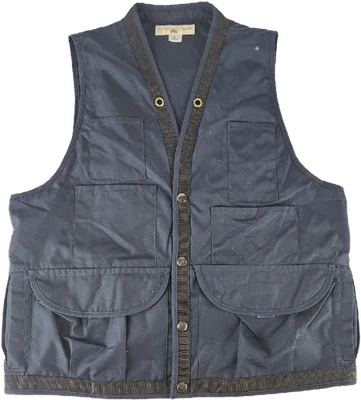The Nature Company Navy Blue Naturalist Hunting Fishing Photographer Vest Size L - Image 1 of 4