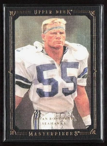2008 Upper Deck Masterpieces BRIAN BOSWORTH Black Frame Card 16 Seattle Seahawks - Picture 1 of 2