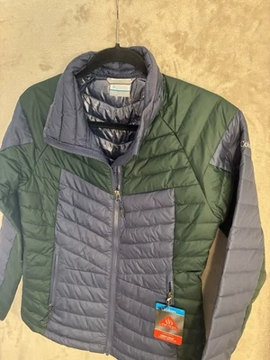 Columbia Mujer Pequeña Powder Lite II Cremallera Completa Chaqueta Puffer Térmica Reflectante Foto 1 de 4