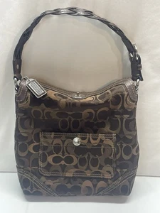 Coach Chelsea Signature Optic Hobo Schultertasche E0771-10990 Chocolate Brown Logo - Bild 1 von 12