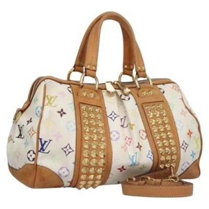 LOUIS VUITTON Monogram Multicolor Courtney MM Bag 2way White M45641 Auth BD162 - Picture 1 of 23