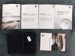 GENUINE VW GOLF GTI GTD R 2012-2017 OWNERS MANUAL HANDBOOK WALLET PACK D-726 - Picture 1 of 6