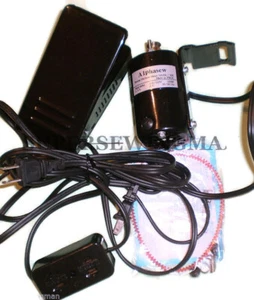 Home Sewing Machine Power 1.5Amp Motor & Pedal L Bracket Motor Block FC143 - Picture 1 of 4