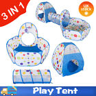 3 in 1 OCEAN KIDS BABY PLAY TENT POP UP PLAYHOUSE Portable BABY TUNNEL BALL PIT