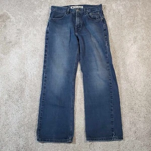 Harley Davidson Mens 31x30 Thick Stitch Distressed Jeans Motorcycle Grunge - Picture 1 of 15