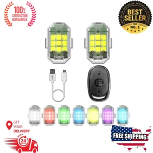 2 Pack Drone Strobe Light with 1 Pack Remote Control for DJI Mini 2 SE Mini3 - Picture 1 of 8