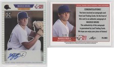 2021 Leaf Pro Set Metal 1989 Ivory Rainbow /8 Maddux Bruns #PA-MB1 Auto