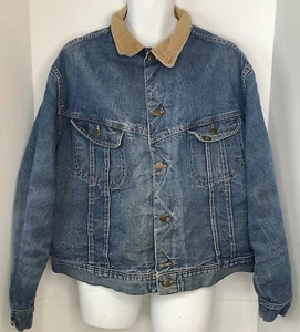 Vintage Lee Stormrider Blanket Jean Jacket Made In USA - Picture 1 of 14