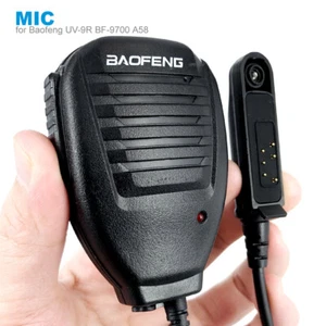 Micrófono de hombro PTT altavoz micrófono para BAOFENG A58 BF-9700 UV-9R Plus GT-3WP - Imagen 1 de 6