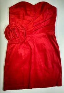 Vestido Elegante Rojo Corto Formal Baile de graduación Noche Fiesta Cóctel Talla 3/4 Nuevo con Etiquetas - Imagen 1 de 6
