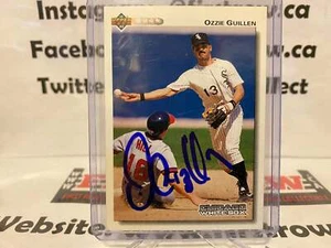 Ozzie Guillen signed 1992 Upper Deck Baseball Card - Picture 1 of 1