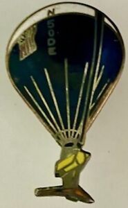 Rare épingle ballon à air chaud vintage authentique Maxie Anderson double aigle