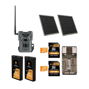 Spypoint Flex Dark Trail Cam with 10W Battery Solar Panel 32GB SD Card 2 pack - Picture 1 of 12