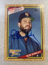 1989 Topps Bob Shirley Autographed Card #6 SPBA Orlando Juice A-207